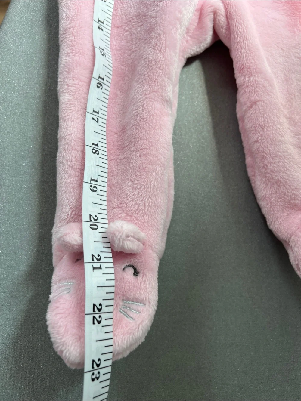 Duck Duck Goose | Soft Pink Hooded Fleece One-Piece for Babies #D00393 Sz 0-3M